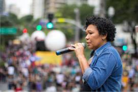 Pr-candidata  presidncia defende greve geral